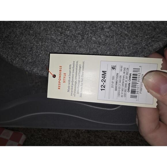 Cat & Jack Kids Grey Felt Fedora Hat with Black Band‎ - Picture 4 of 7